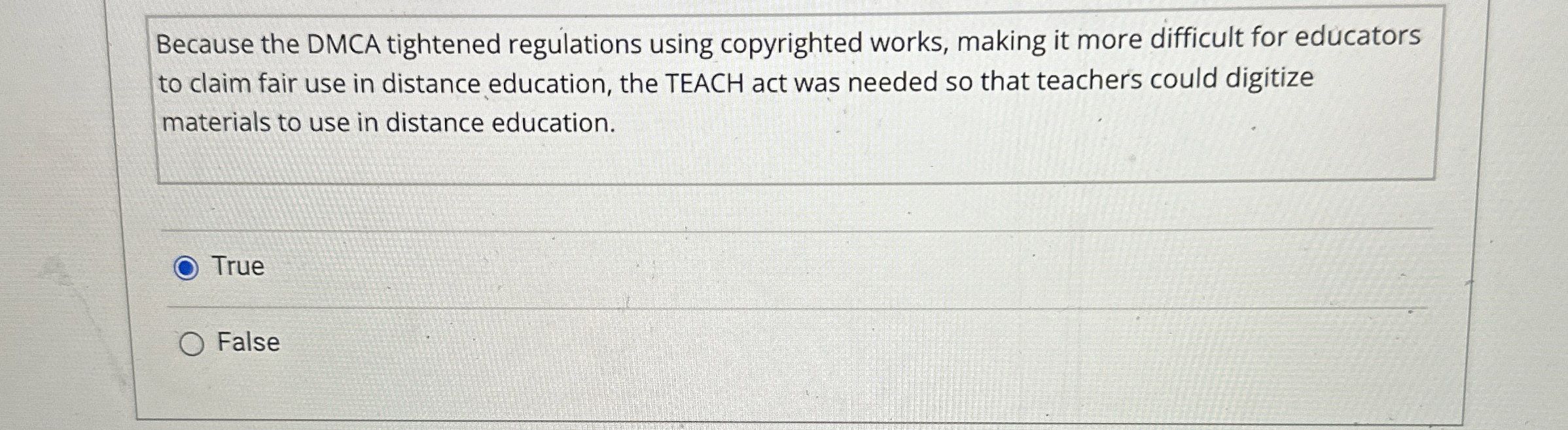 Because the DMCA tightened regulations using