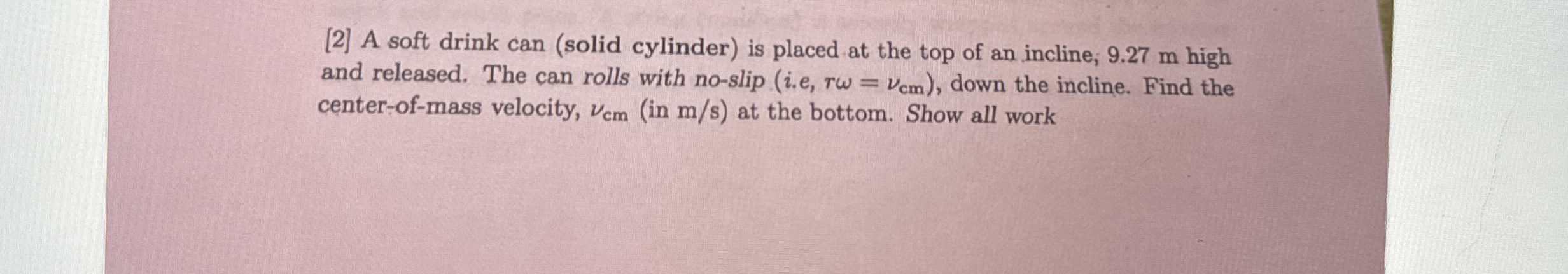 [ 2 ] A soft drink can ( solid cylinder ) is