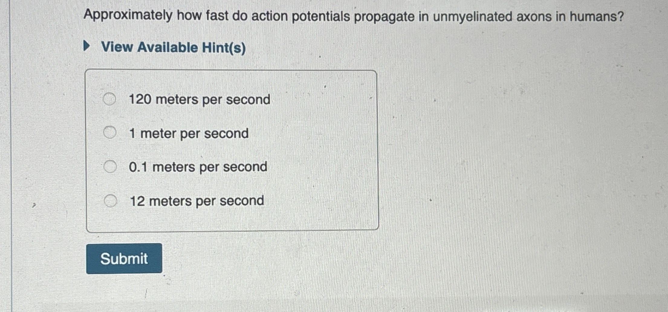 Approximately how fast do action potentials