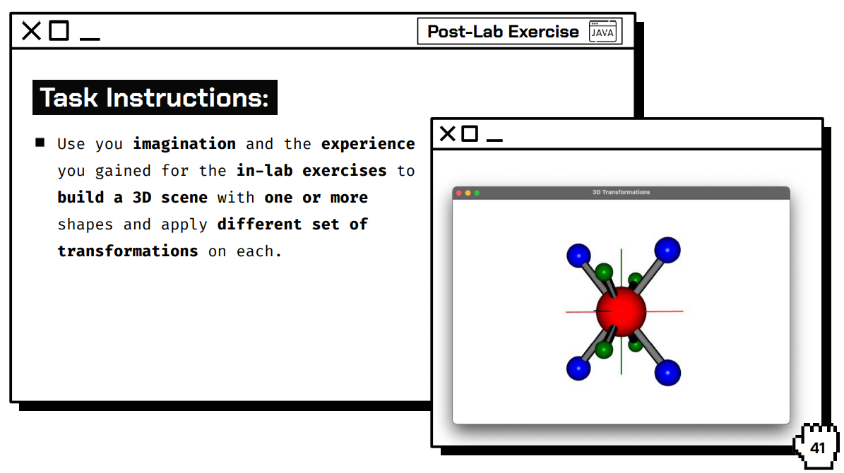 USING JAVAFX Use you imagination and the