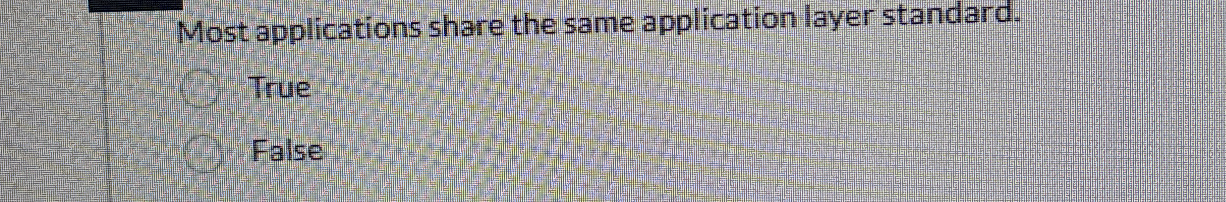 Most applications share the same application