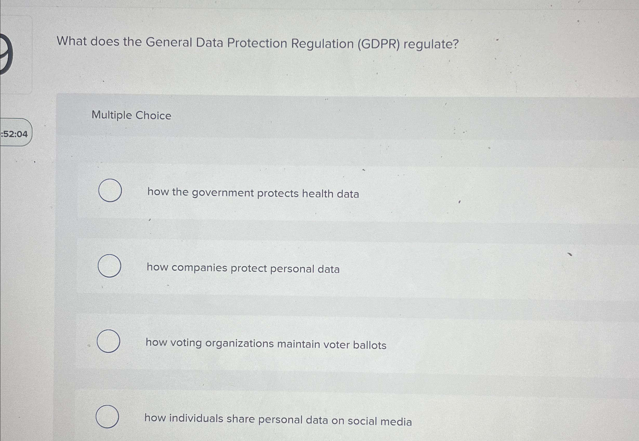 What does the General Data Protection Regulation
