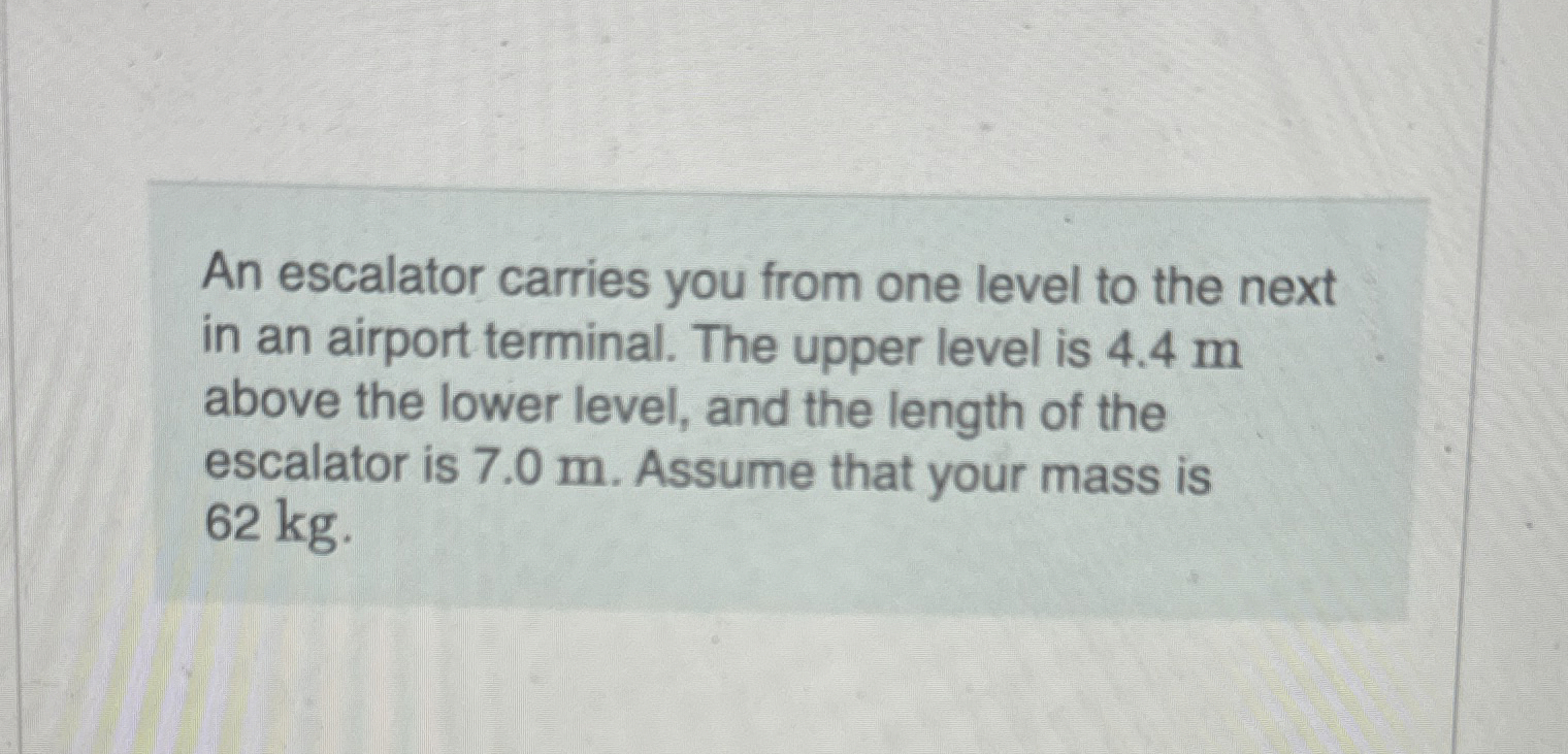 An escalator carries you from one level to the