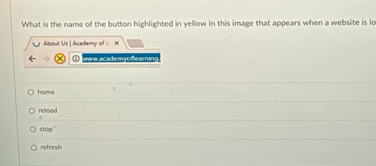 What is the name of the button highlighted in