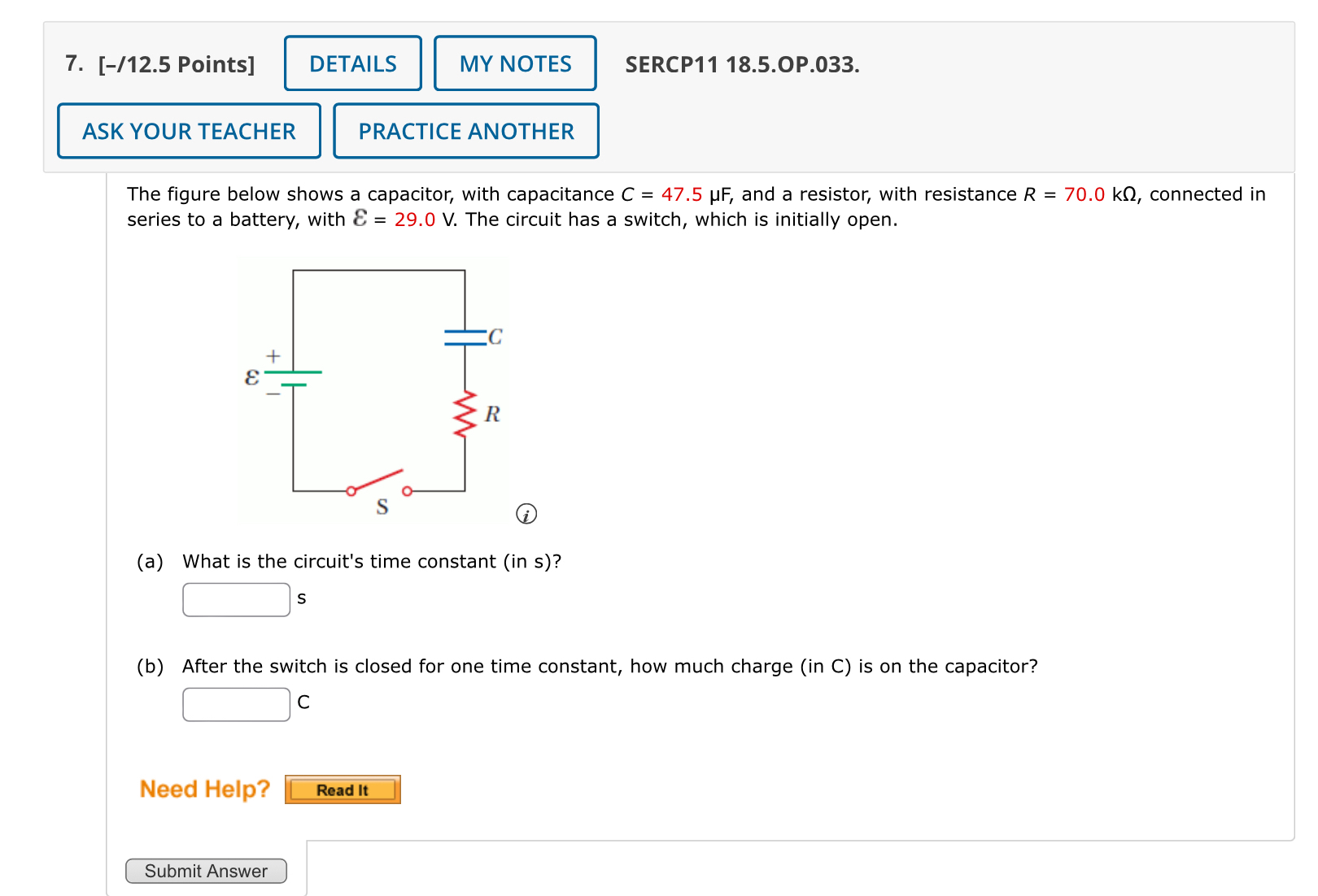[ - / 1 2 . 5 Points ] SERCP 1 1 1 8 . 5 . OP . 0