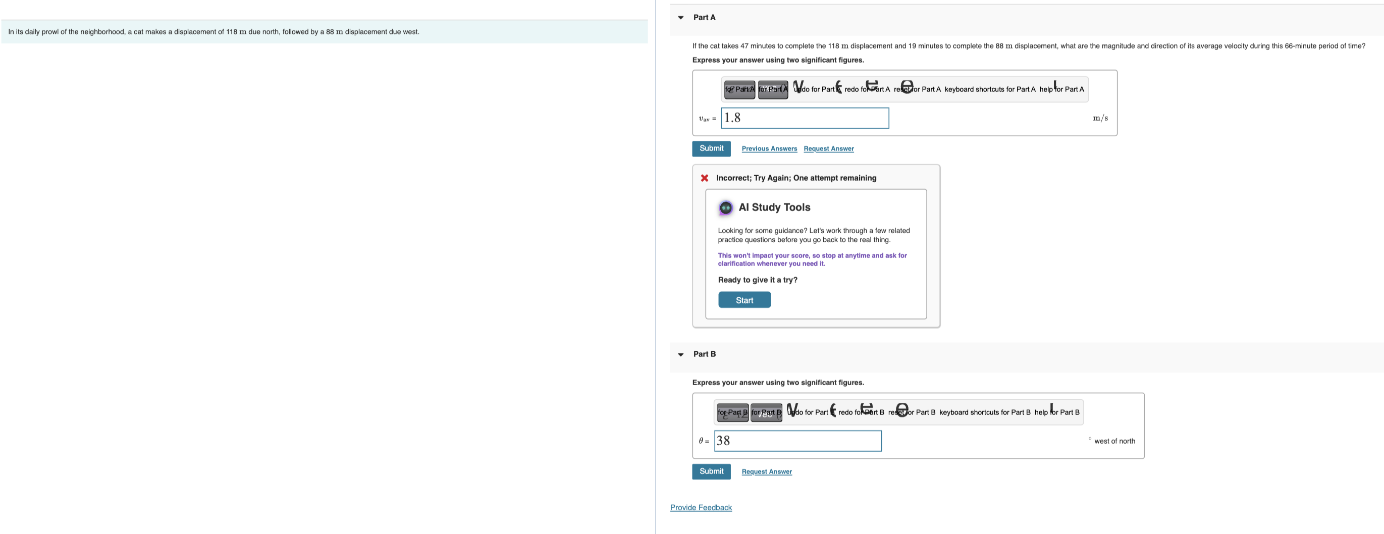 If the cat takes 4 7 minutes to complete the 1 1