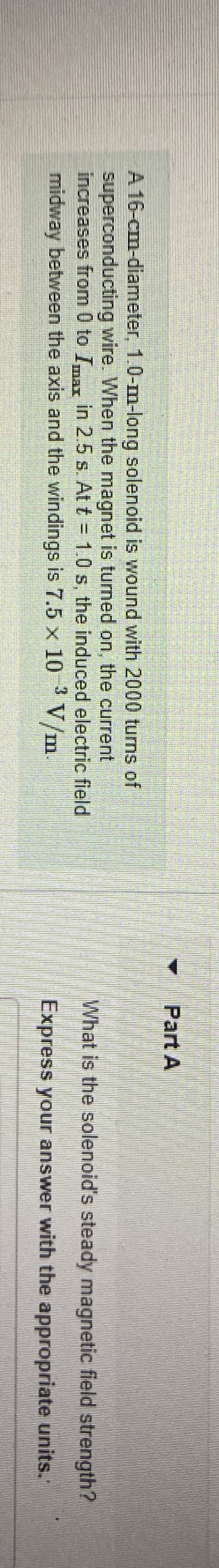 Part A A 1 6 - c m - diameter, 1 . 0 - m - long