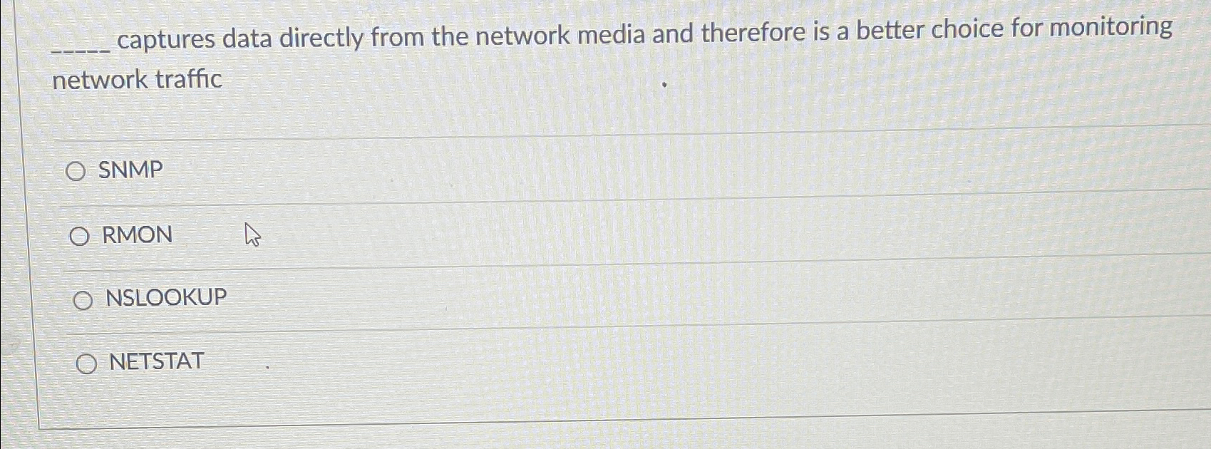 q , captures data directly from the network media