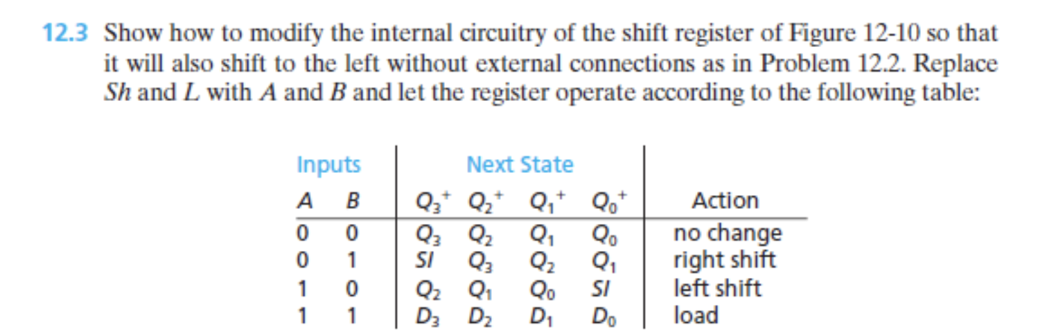 1 2 . 3 Show how to modify the internal circuitry
