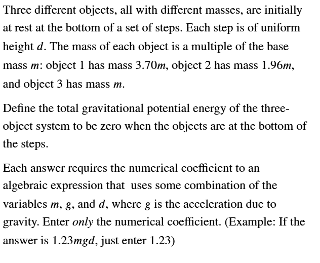 Three different objects, all with different