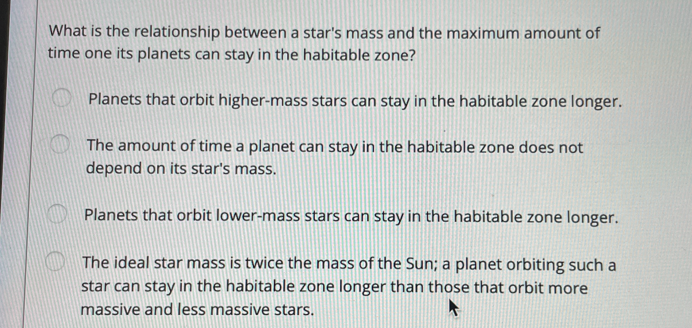 What is the relationship between a star's mass
