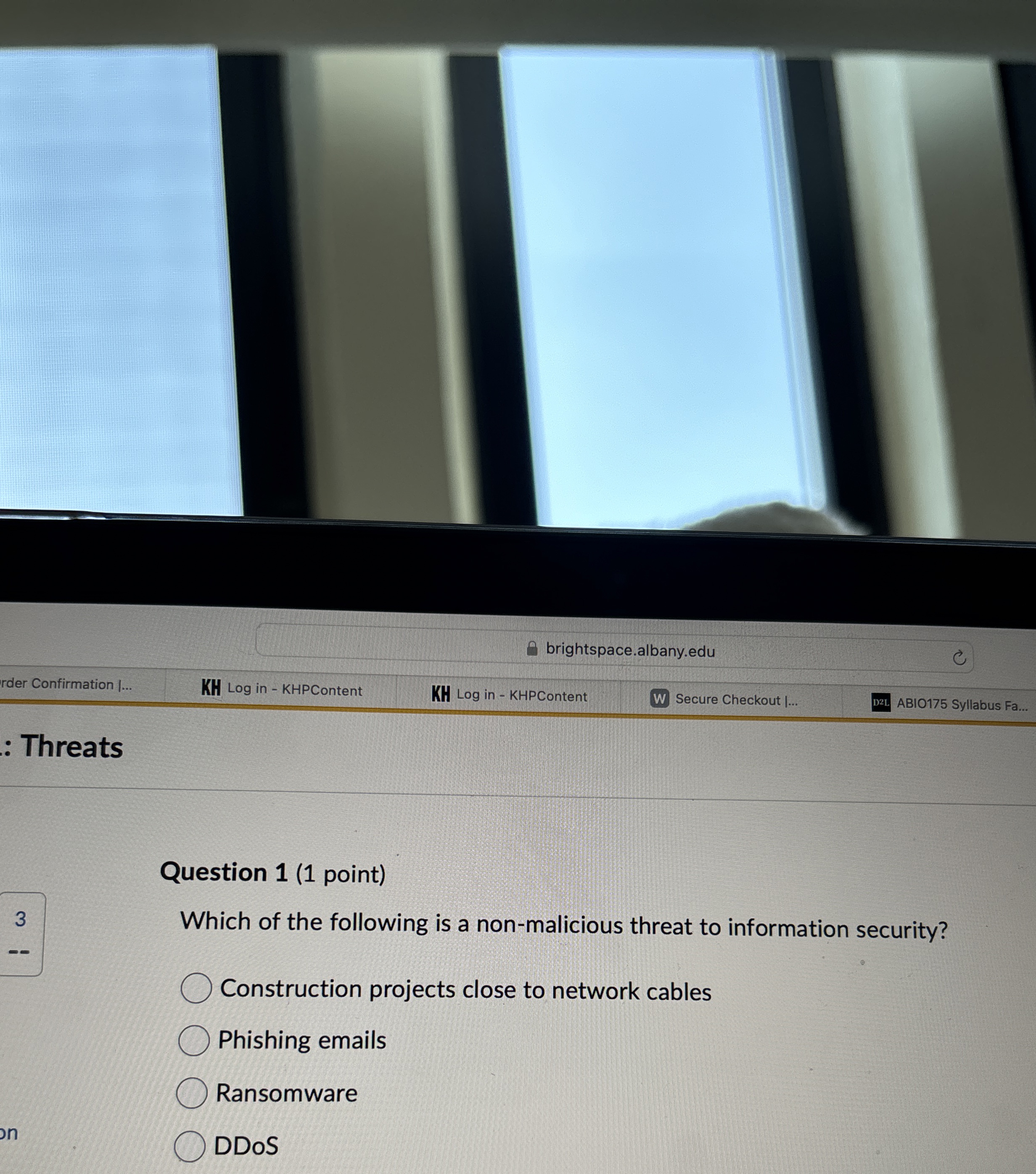 brightspace.albany.edu rder Confirmation 1 . Log