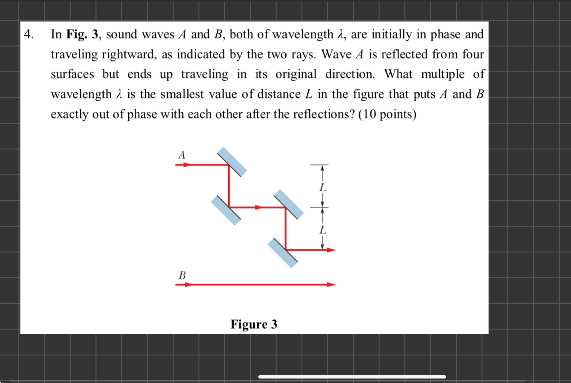 In Fig. 3 , sound waves A and B , both of