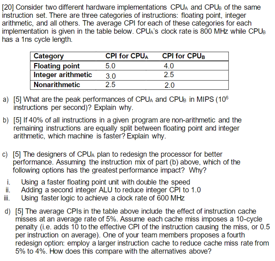 Please provide all details in solutions. [ 2 0 ]