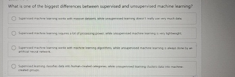 What is one of the biggest differences between