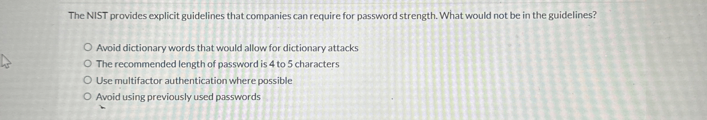 The NIST provides explicit guidelines that