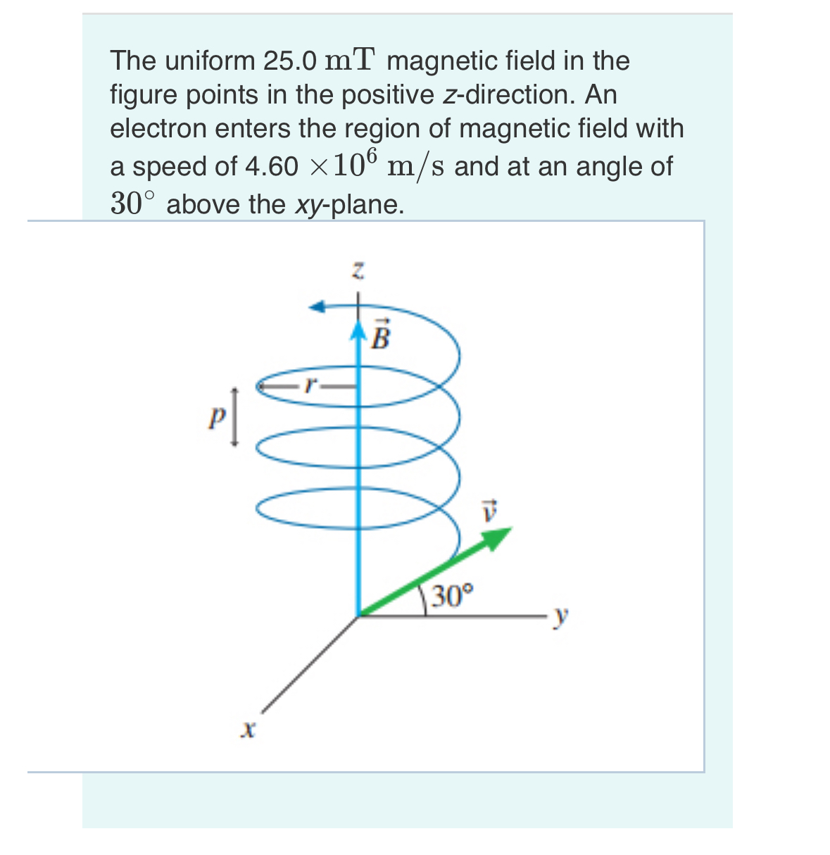 The uniform 2 5 . 0 mT magnetic field in the