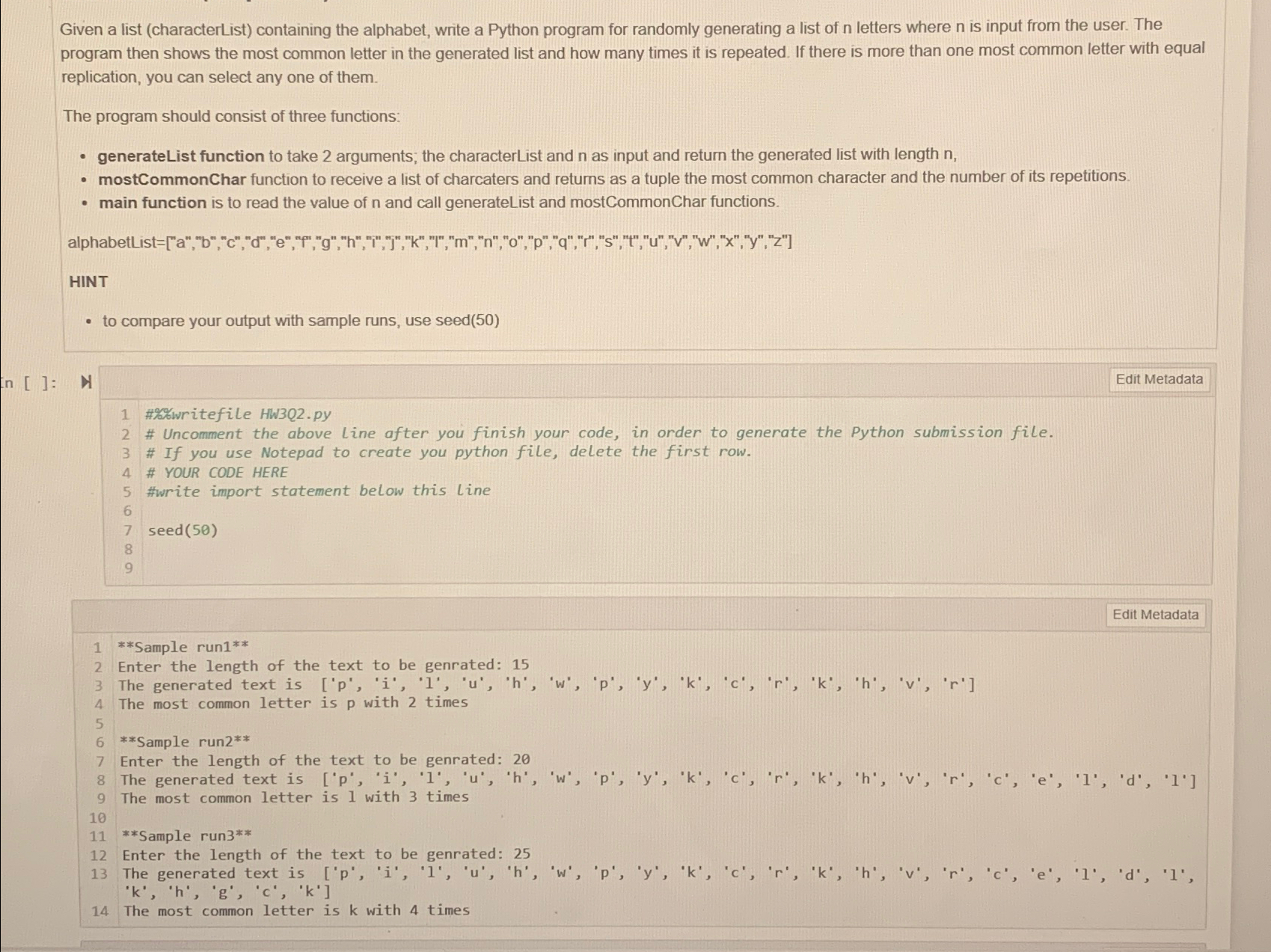 Do not use chatGPT You should write comments to