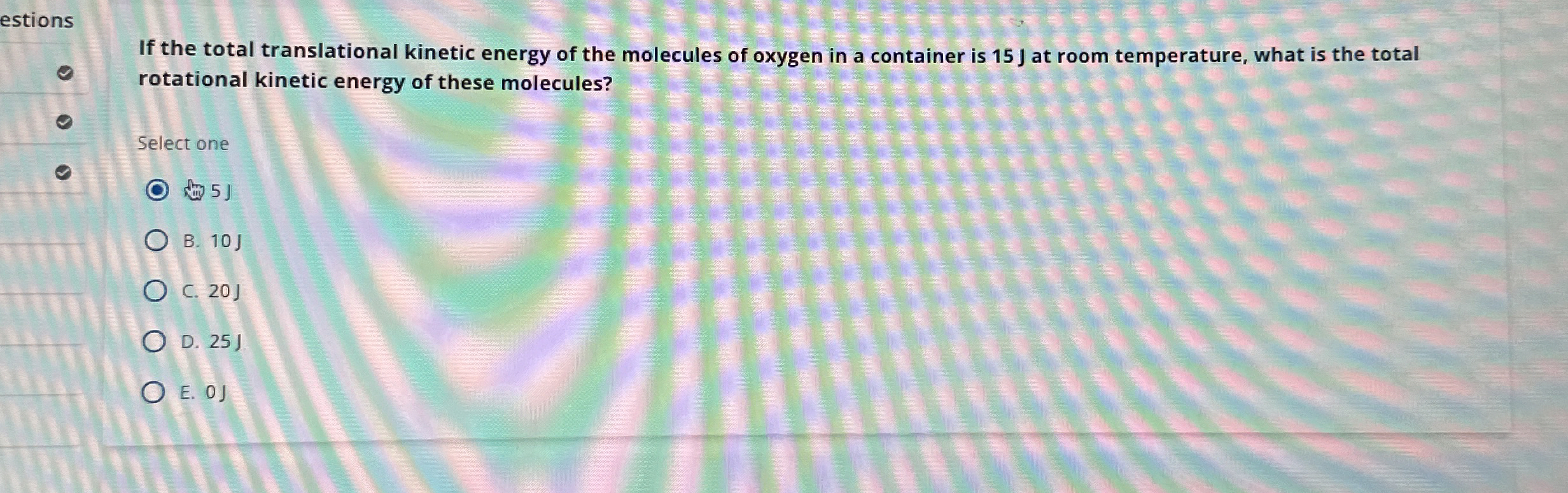estions If the total translational kinetic energy