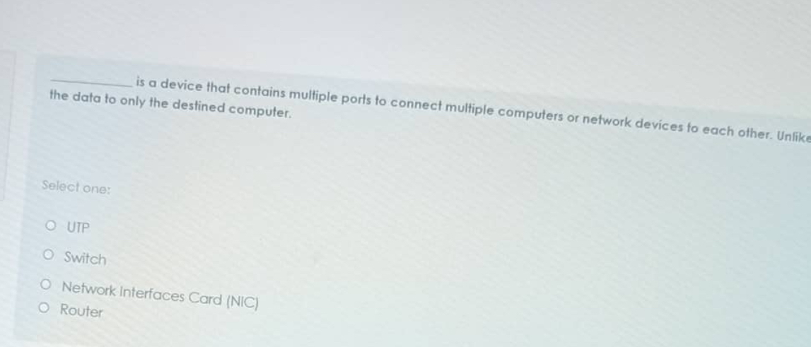 is a device that contains mulfiple ports to