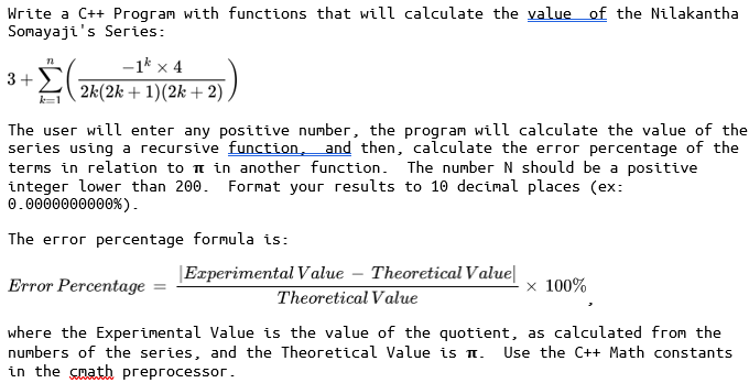 Write a C + + Program with functions that will