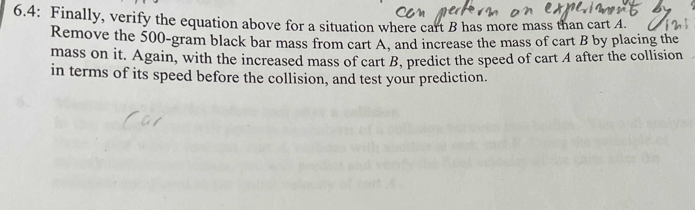 6 . 4 : Finally, verify the equation above for a