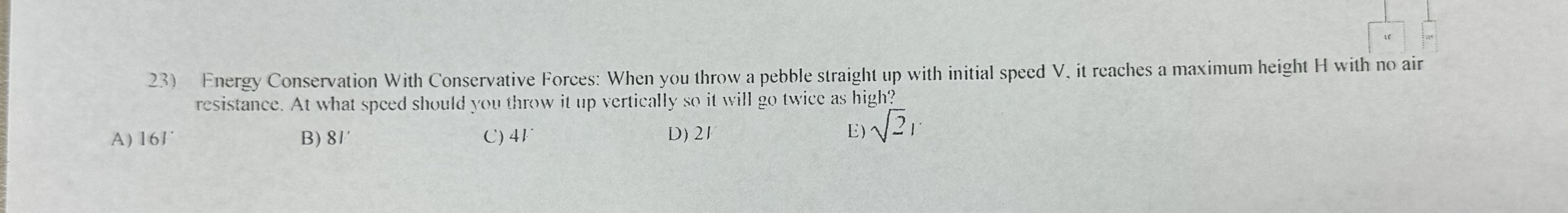 Fnergy Conservation With Conservative Forces: