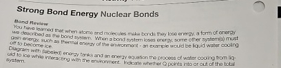 Strong Bond Energy Nuclear Bonds Bond Reviaw Hou