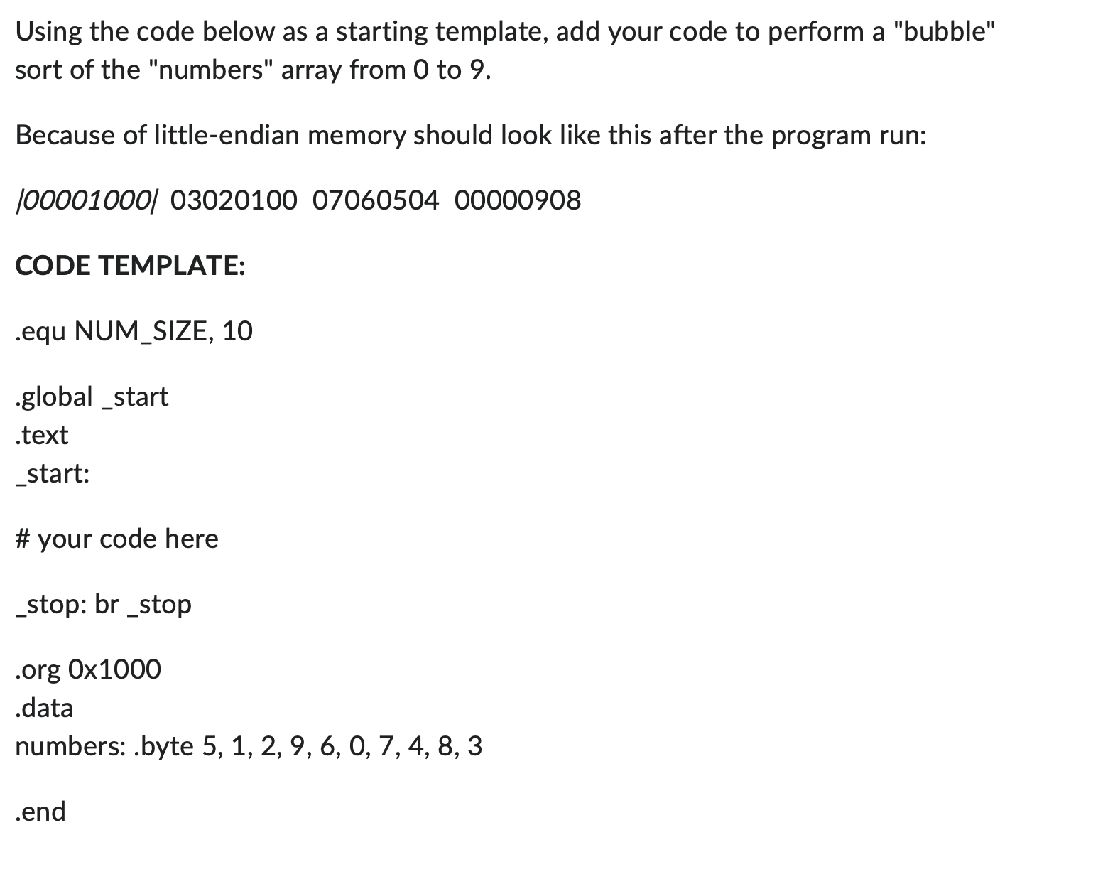Please write code in NIOS II - DE - 1 0 Lite