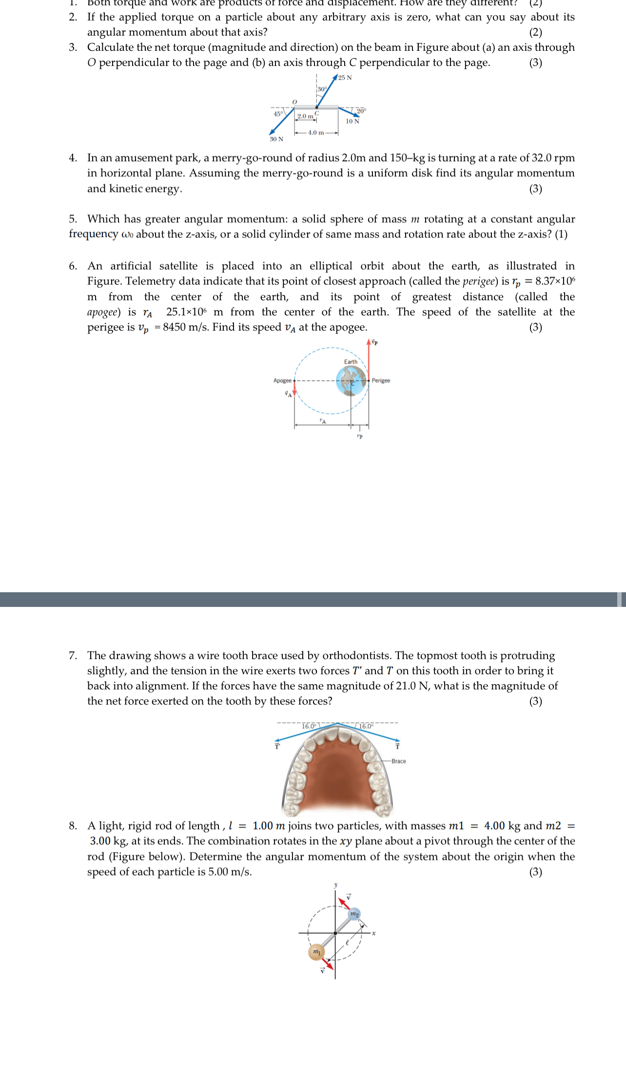 Do only first 3 f the applied torque on a