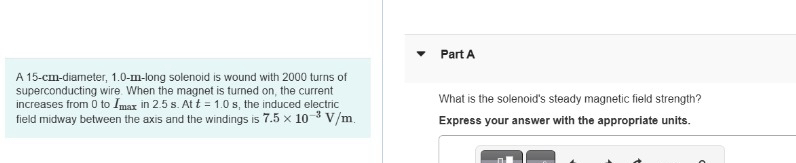 A 1 5 - cm - diameter, 1 . 0 - m - long solenoid