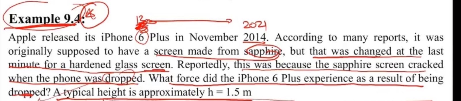 Example 9 . 4 Apple released its iPhone ( 6 )