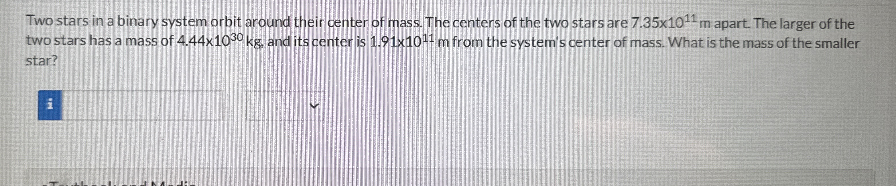 Two stars in a binary system orbit around their