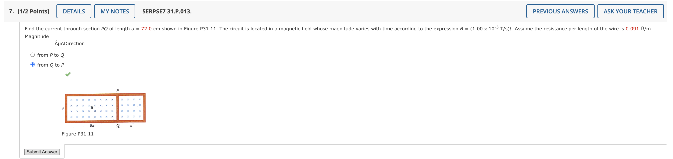 [ ( 1 ) / ( 2 ) Points ] SERPSE 7 3 1 . P . 0 1 3