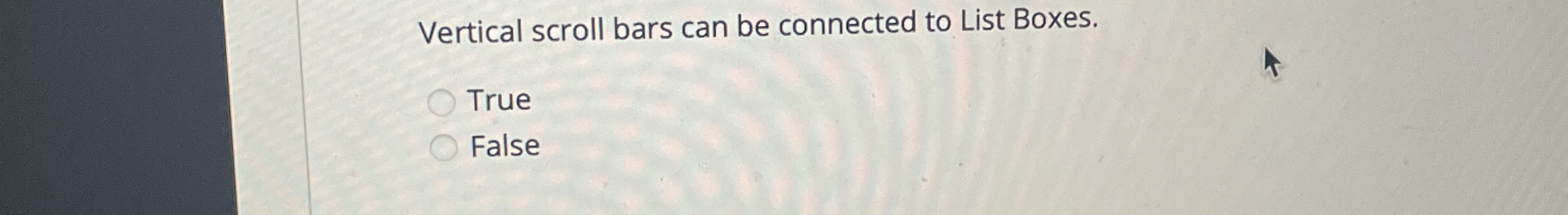 Vertical scroll bars can be connected to List