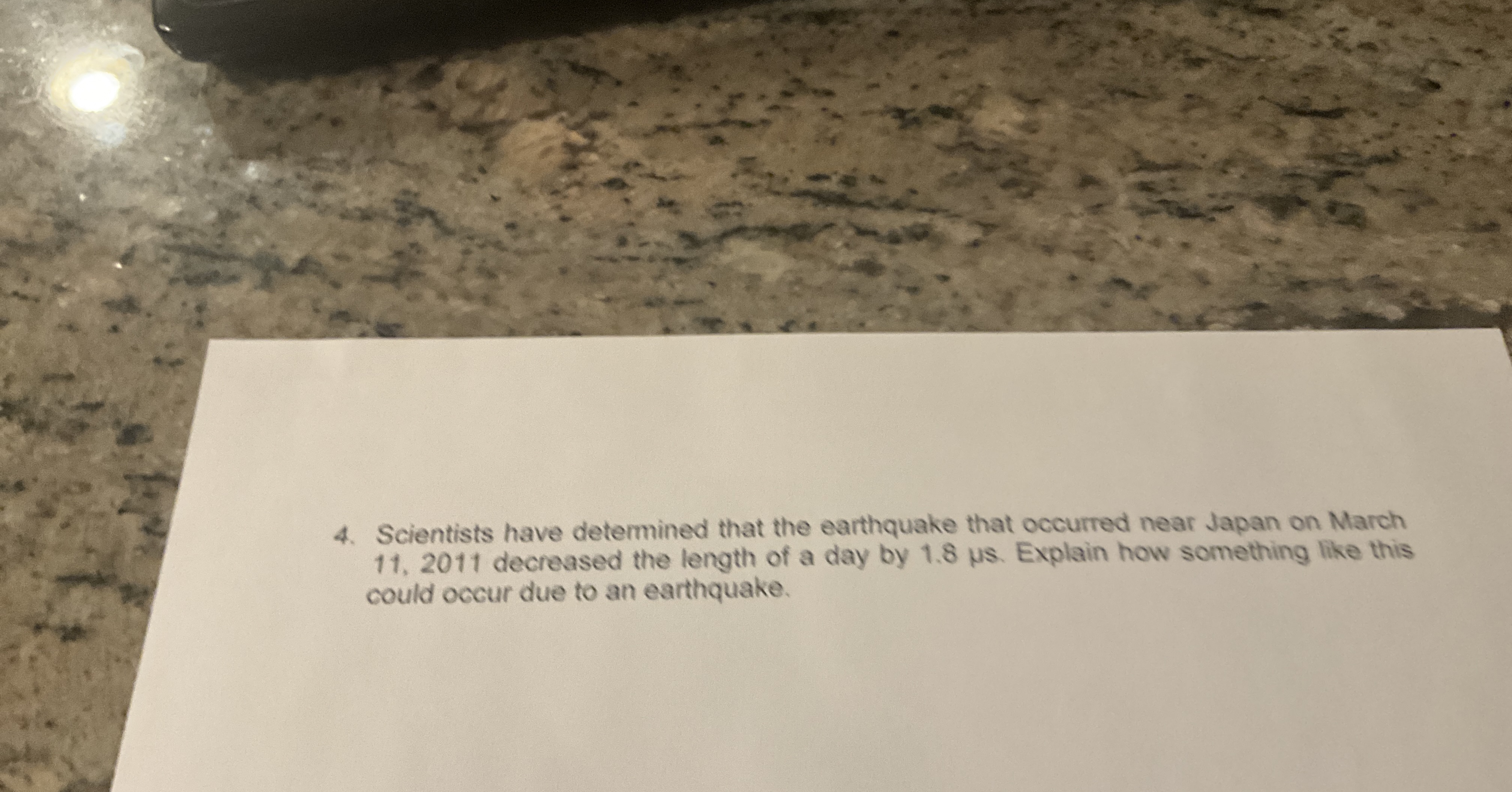 Scientists have determined that the earthquake