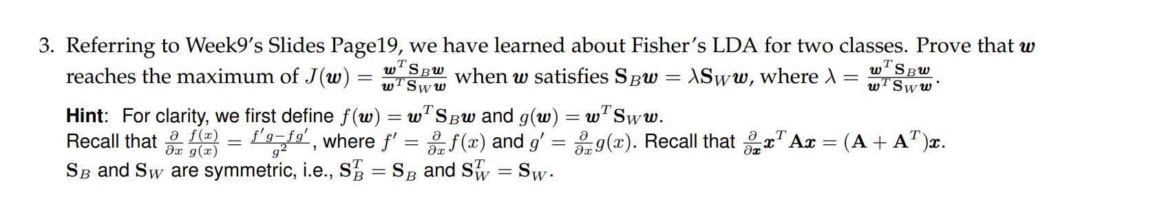 Referring to Week 9 ' s Slides Page 1 9 , we have