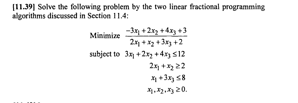 [ 1 1 . 3 9 ] Solve the following problem by the