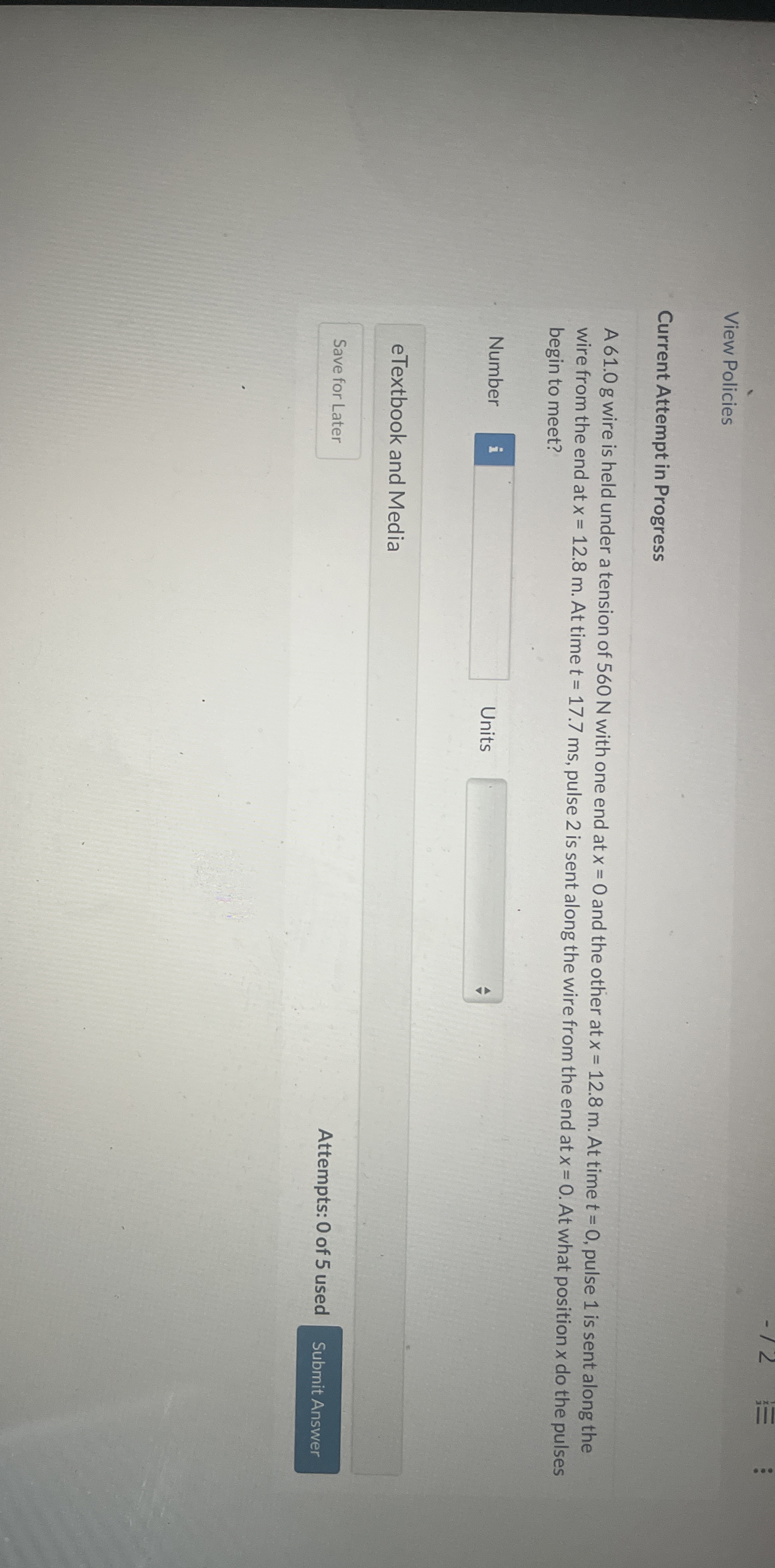 View Policies Current Attempt in Progress A 6 1 .