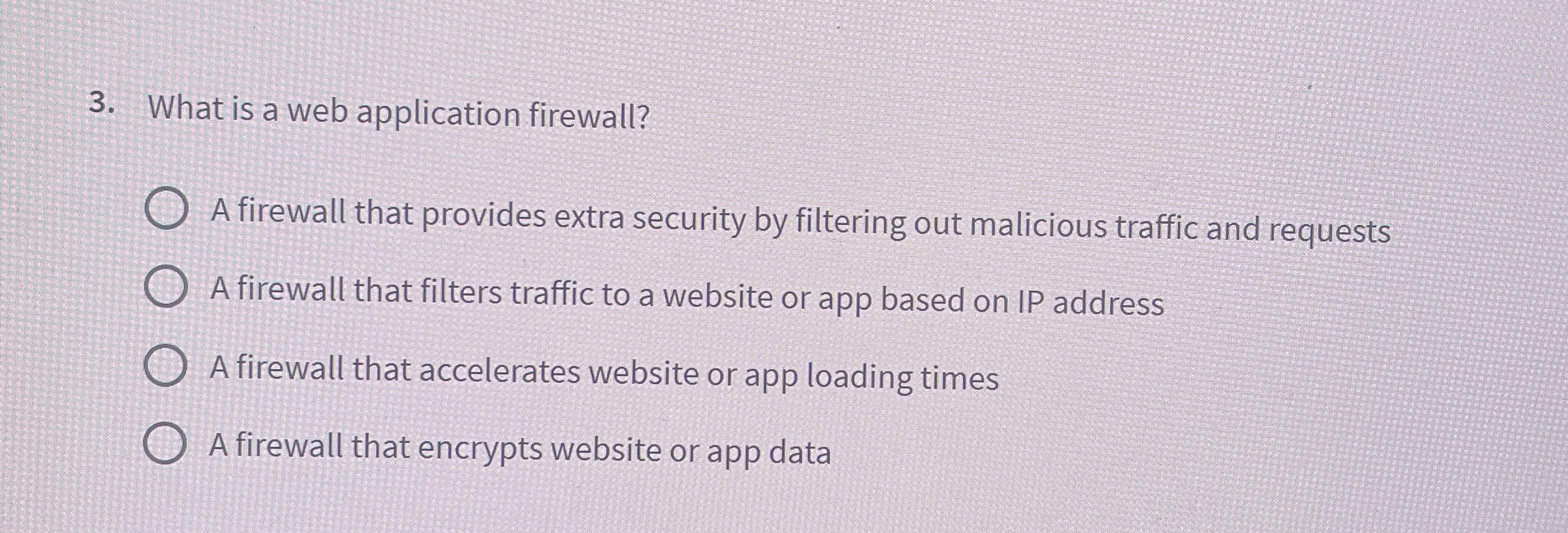 What is a web application firewall? A firewall