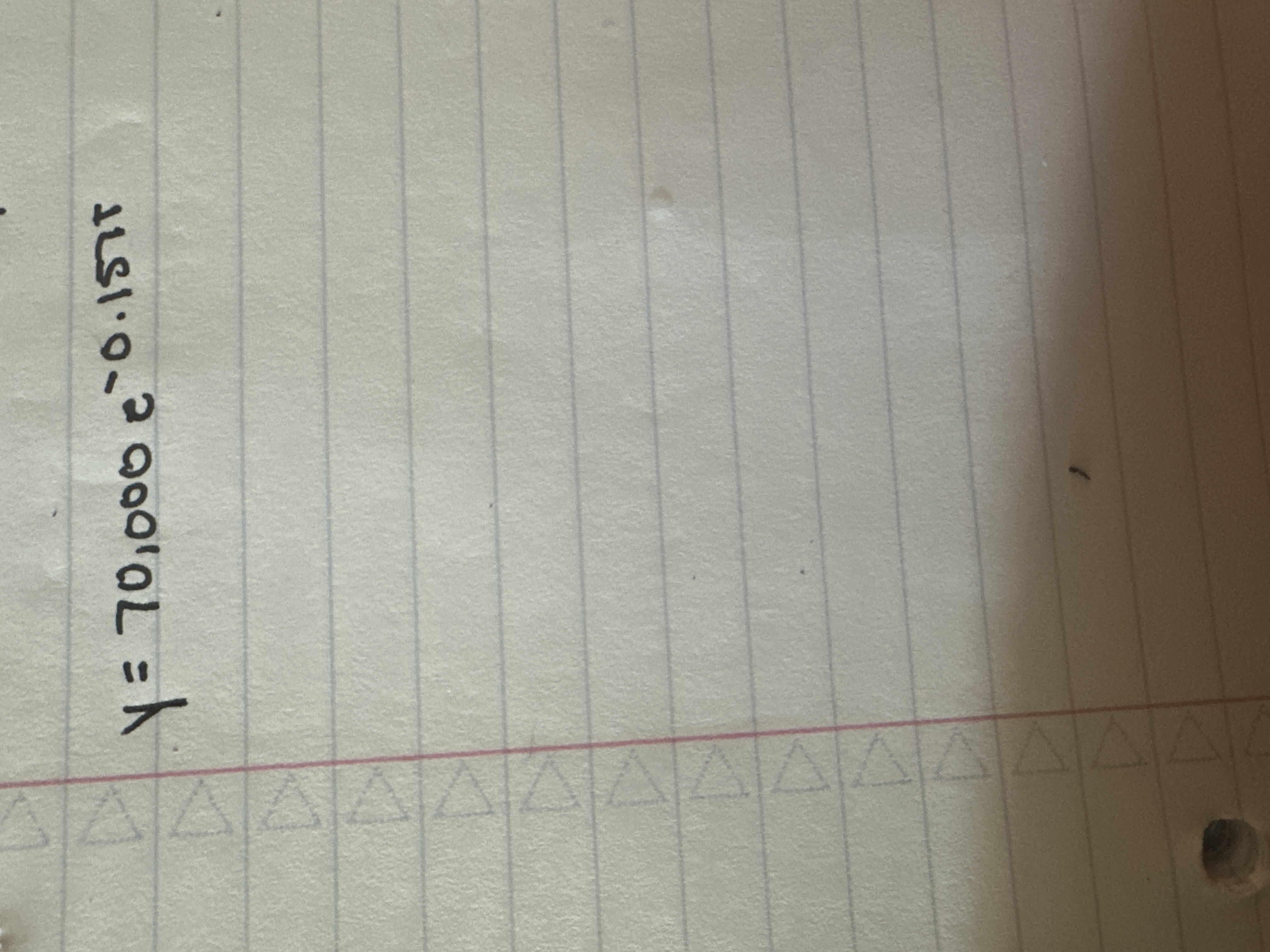 code class = "asciimath" > y = 7 0 , 0 0 0 e ^ (