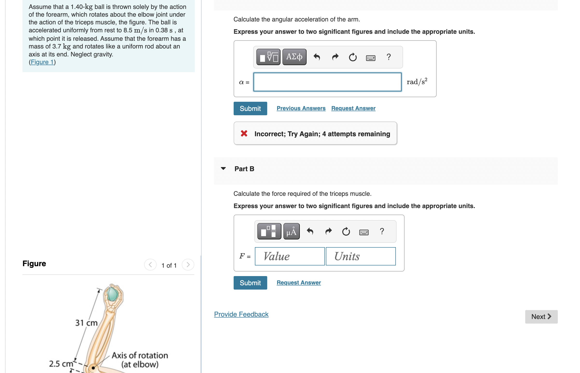 Assume that a 1 . 4 0 - kgkg ball is thrown