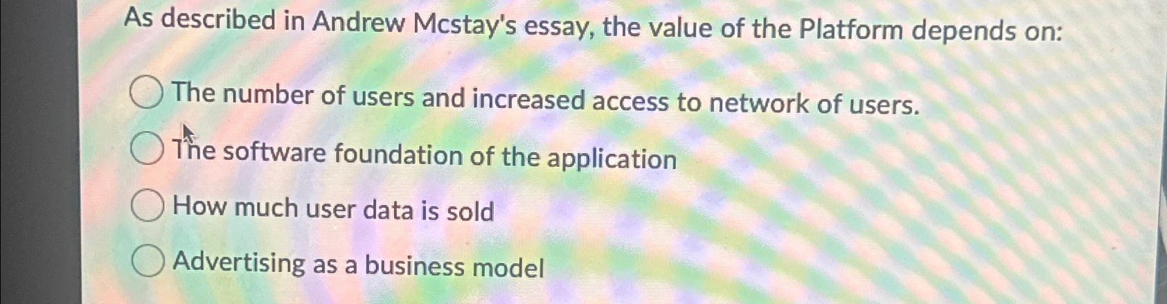 As described in Andrew Mcstay's essay, the value