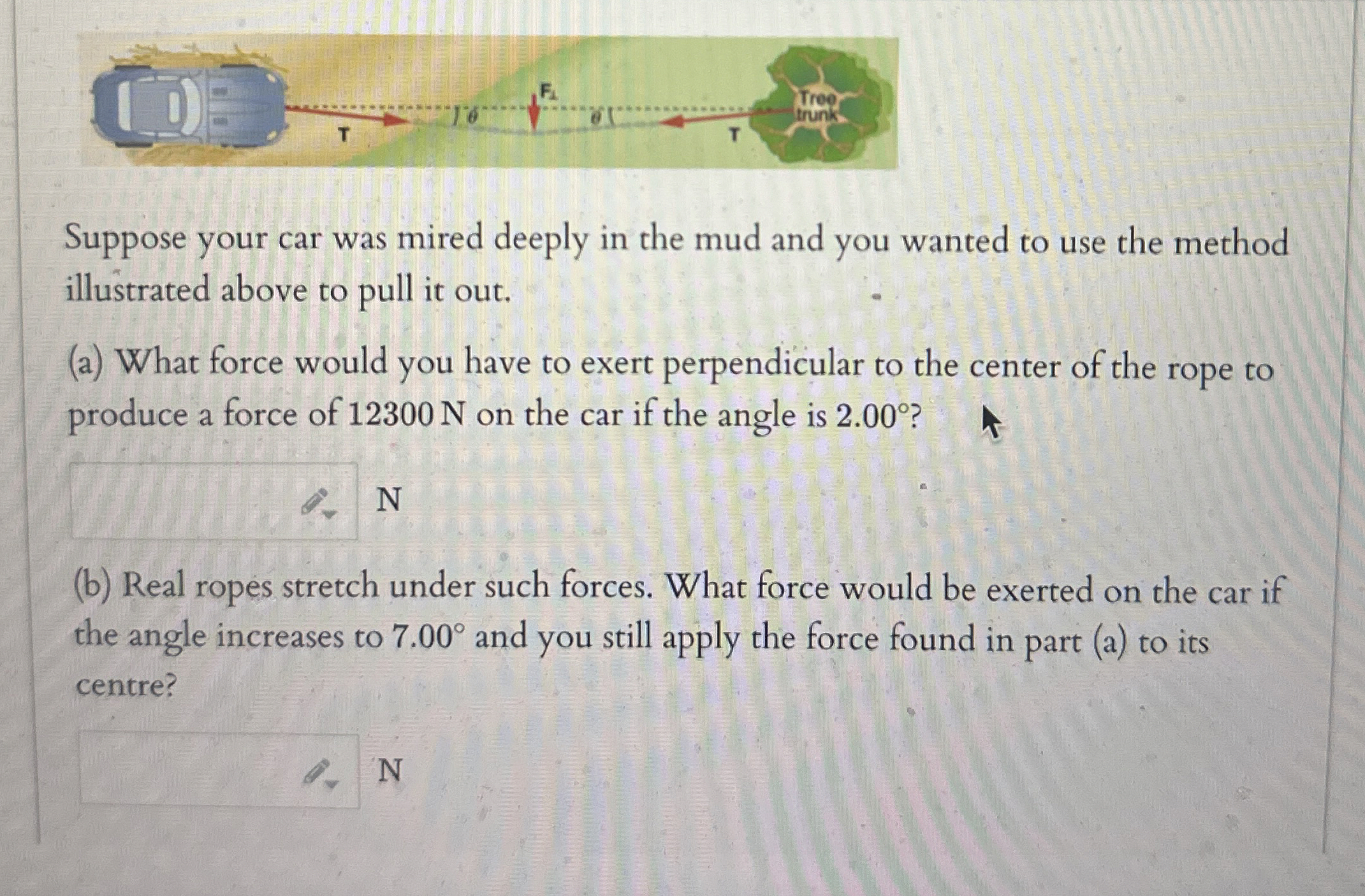 Suppose your car was mired deeply in the mud and