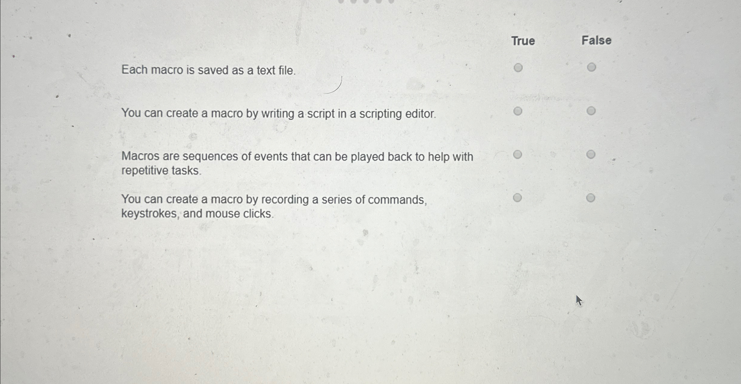 Each macro is saved as a text file. You can