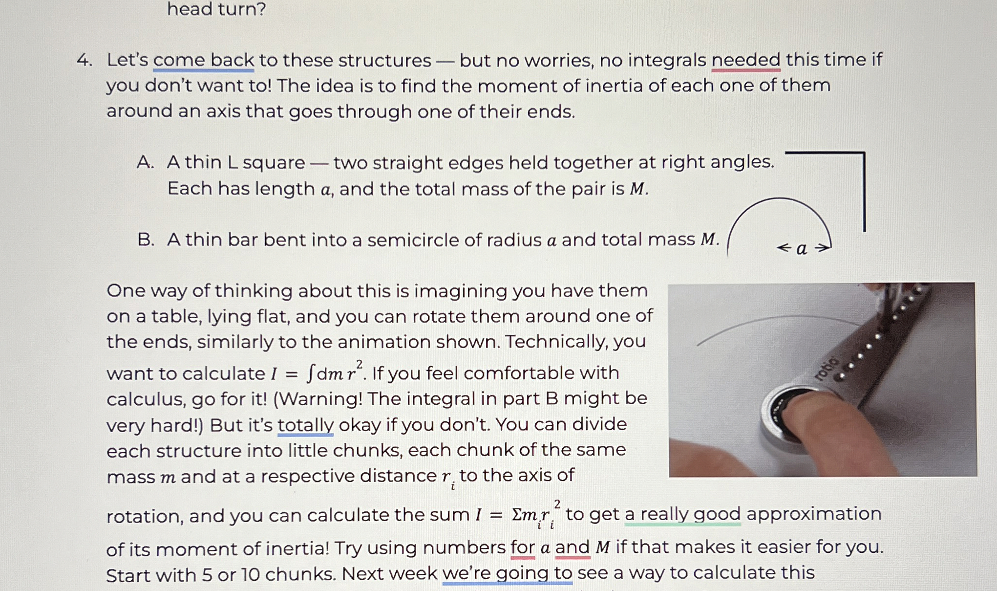 head turn? 4 . Let's come back to these