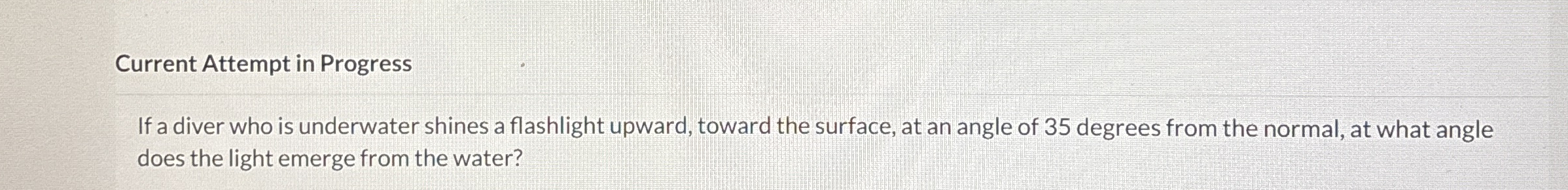 Current Attempt in Progress If a diver who is