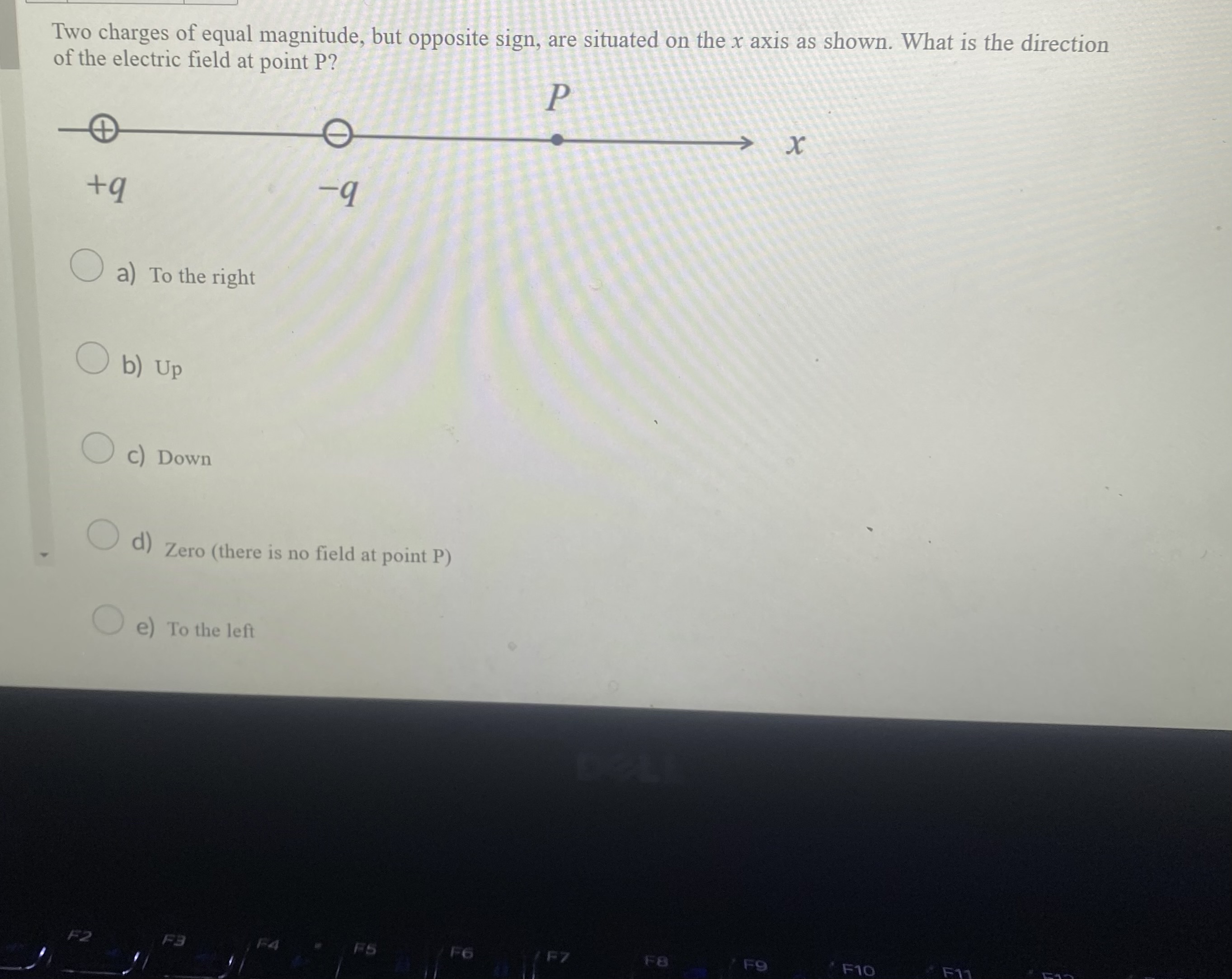 Two charges of equal magnitude, but opposite