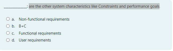 : are the other system characteristics like