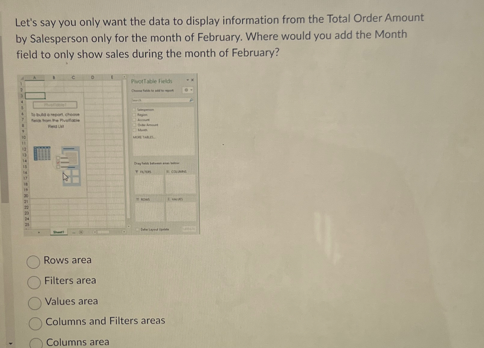 Let's say you only want the data to display